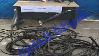 صورة الطارف/ الاطاحة  بشخصين ينشطان في سرقة و تخريب كوابل شبكة الهاتف و الانترنيت بشبيطة مختار